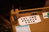 A sign on a desk in the House Chamber at the Oregon State Capitol on Monday, Sept. 20, 2021.