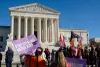 Members of tribes from across the United States rally outside the U.S. Supreme Court on Nov. 9, 2022, in support of the