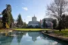 View of the West side of the State Capitol in Salem.