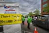 Jeff Ogg receives a ballot Monday, May 16, 2022, at a drive-up Marion County ballot drop site in Salem.