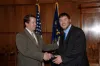 Lawyer David Kracke (left), who lobbied on behalf of “Max’s Law,” traveled with Max Conradt in 2009 for the signing of the