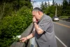 Juan Maldonado pauses for a moment to remember his sister, Leticia Maldonado Reyes, on the fifth anniversary of her death.