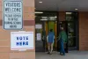 Voters enter Whittier Elementary to cast their ballots in Boise on Nov. 2, 2021.