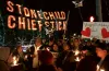 Family, friends and community members gathered at a 2019 vigil in remembrance of Stonechild Chiefstick, who was shot to