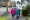 Stephanie Shimp-Taylor walks her son Westen, 6, (center) home from Patterson Elementary School along with siblings Sawyer, 4